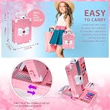 EVACOK Kids Makeup Set For Girls With Mirror Washable Starter Kit 4-12 view 5