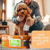 PET N PET Dog Wipes Thick 100% Plant Based Hypoallergenic 100 Count view 6