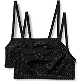 Amazon Essentials Women's Stretch All Over Lace Square Neck Bralette