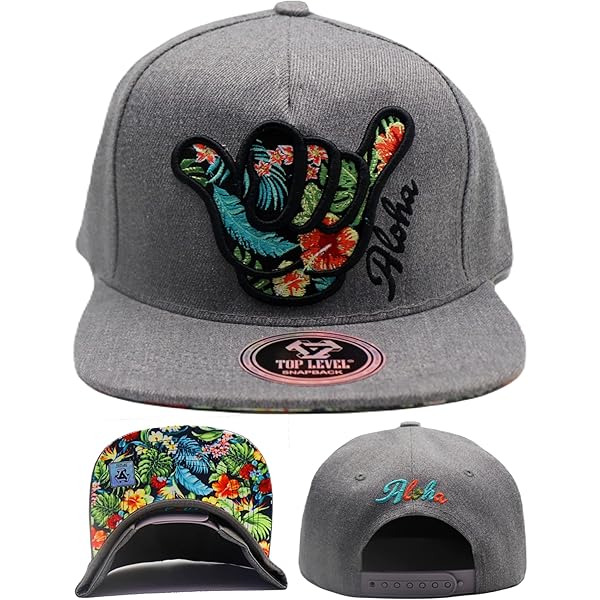 Casquette Baseball Otto Hawaï - Snapback Ajustable, Coton, Floral, Neuve Avec étiquette