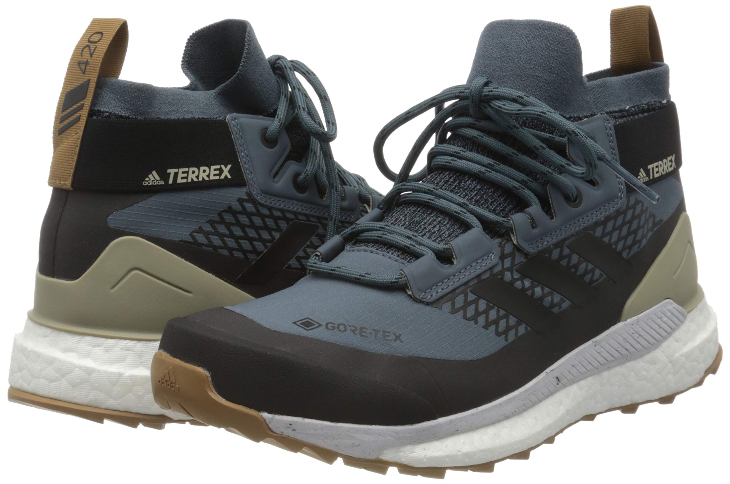 adidas terrex free hiker gtx blue black & raw desert