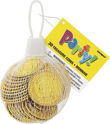 30 Stk. Goldmünzen 25mm - Pinata Füllung Spielzeug Party-Favours