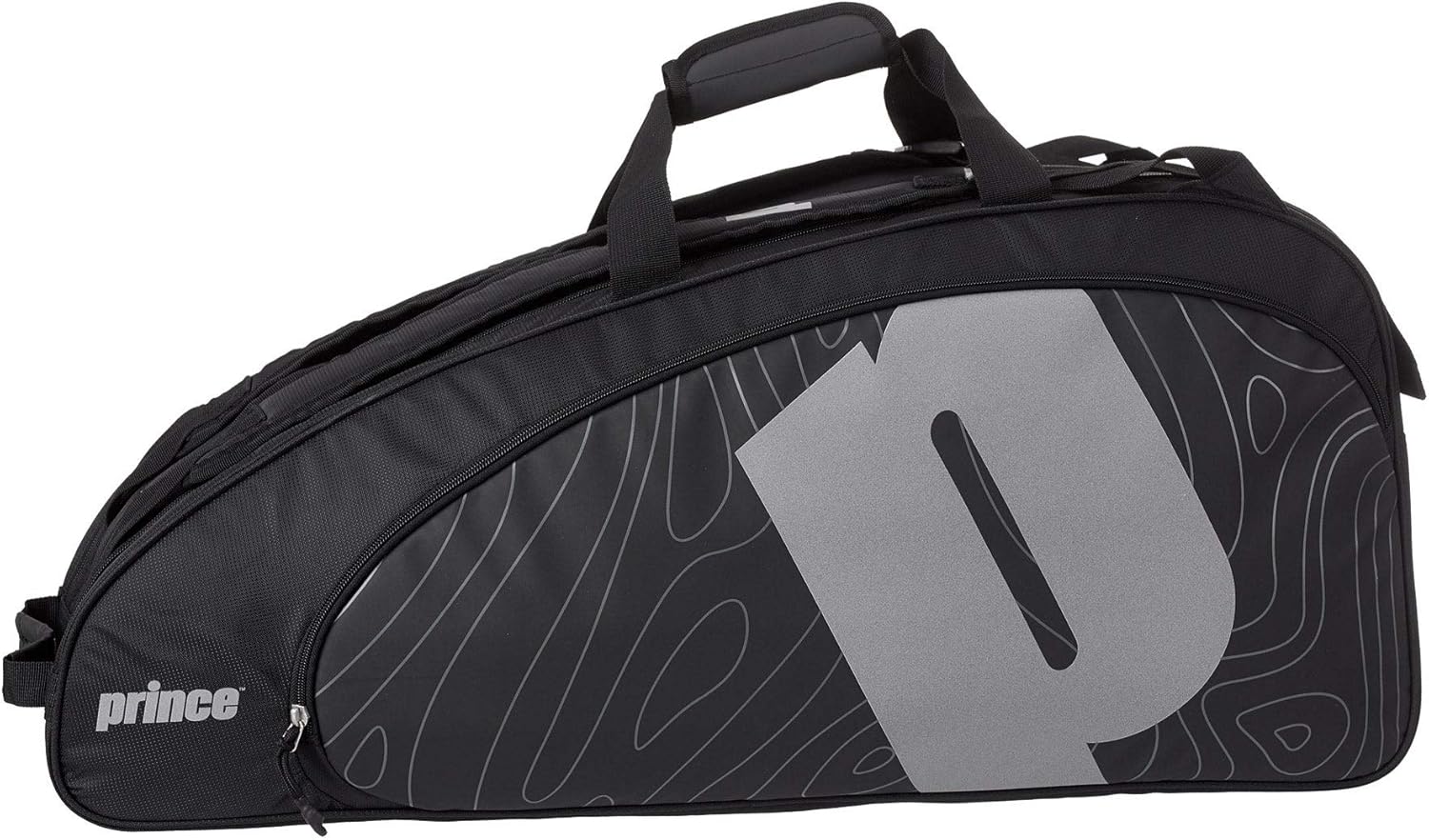 Prince Tour Reflective 6 Racquet Bag Black/Silver : Sports & Outdoors