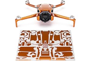 WRAPGRADE Skin Stickers Compatible with DJI Mini 4 Pro | Full Wrap (Butterfly Copper)