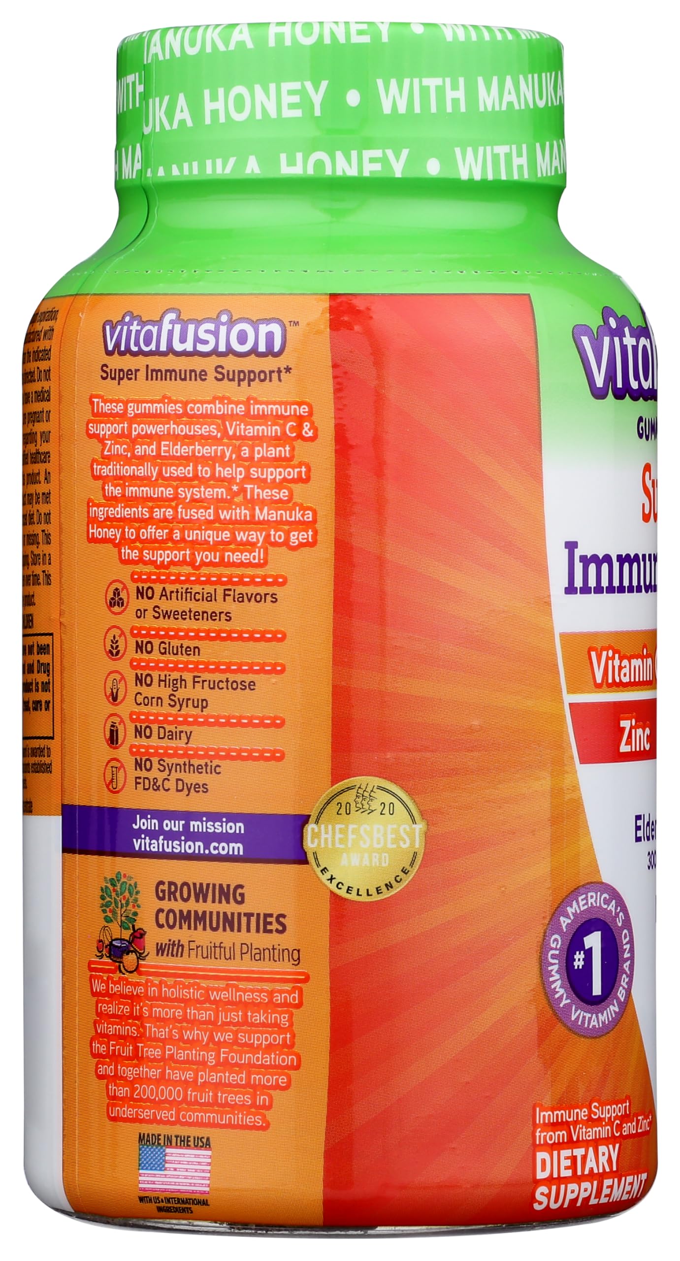 Vitafusion Super Immune Support Gummy Vitamins, 45ct