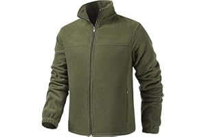 Puhope Men's Casual Outdoor Fleece Zip Jacket Long Sleeve Warm Winter Coat for Men with Zip Pocket