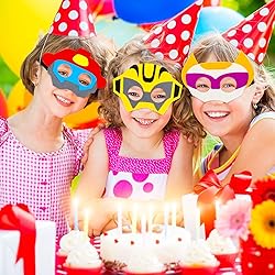 BeYumi 20Pcs Robots Felt Masks Set, Bots Party