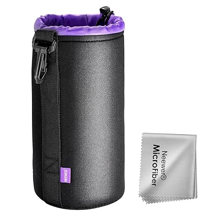 Neewer Bolsa de Lente Grande, 11 x 11 x 21 cm Durable Bolsa de ...