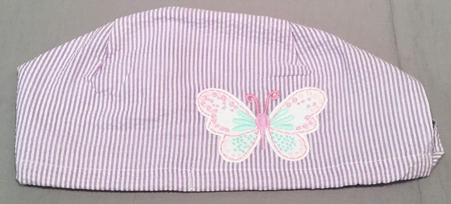 Amazon Com Pottery Barn Kids Lilac Seersucker Applique Butterfly