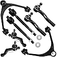 SCITOO 8pcs Front Suspension Kit Upper Control Arm w/Ball Joint Outer Inner Tie Rod End Lower Ball Joint Fit 1998-2005 For Lexus GS300, GS400, GS430