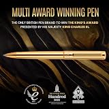 Scriveiner Gold Ballpoint Pen Luxury Brass Real Gold Plating Schmidt Refill view 8