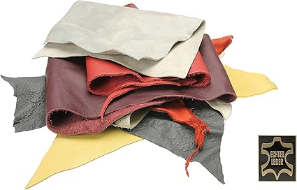 Restos de cuero multicolor 500 g. verschnitt Stücke piel Stücke