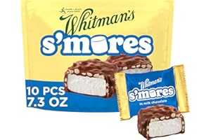 RUSSELL STOVER WHITMAN'S S'Mores Milk Chocolate Candy Classic Marshmallow, Bag 7.3 oz.