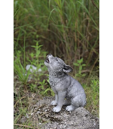 Amazon.com: Sandicast Large Life Size Gray Wolf Sculpture