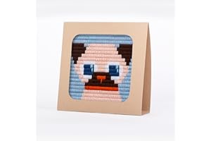 sozo growing up creative Needlepoint kit for Beginners with a Display Frame (Pug)