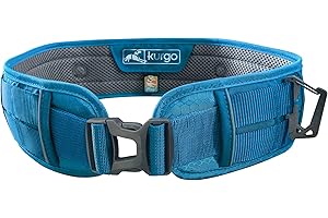 Kurgo RSG Active Utility Belt - Adjustable Adventure Dog Belt - MOLLE-Compatible - Reflective Trim - Lightweight, Comfortable Fit - Hands-Free