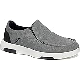 OrthoComfoot Men's Orthopedic Comfortable Slip-On Shoes with Arch Support, Orthotic Loafers for Plantar Fasciitis, Canvas Leisure Vintage Flat Walking Shoes for Foot and Heel Pain Relief