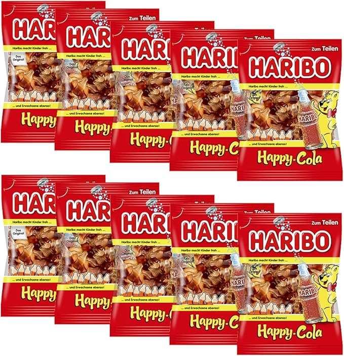 Amazon ハリボー ハッピーコーラ ビッグサイズ10個セット 非売品グッズ付き ノーブランド品 食品 飲料 お酒 通販