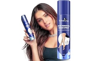 Urban yog Hair Removal Cream Spray for Women (6.76 Fl Oz) | Painless Body Hair Removal Depilatory Cream Spray for Legs, Hands, Underarm & Back