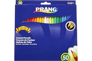 Prang Colored Pencil Sets, 3.3 Mm, 2b (#1), Assorted Lead/barrel Colors, 50/pack