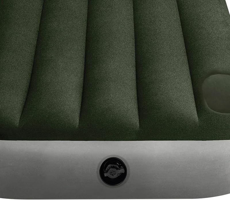64761 - Colchón Hinchable 1 Plaza con Bomba de pie Fiber-Tech Downy, Medidas 76 x 191 x 25 cm