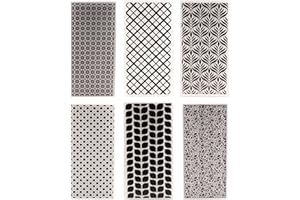QSZKEER 6Pcs Plastic Embossing Folders for Card Making Embossing Machine Template Mold Paper Card Embossing Stencil Flower Leaf Embossing Folder for Scrapbook Photo Album DIY Craft Decoration, 3.7 x 8.7inch