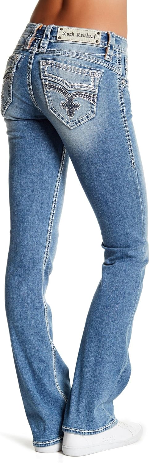Rock Revival Amra Women Bootcut Jean Denim-29 at Amazon Women's Jeans store