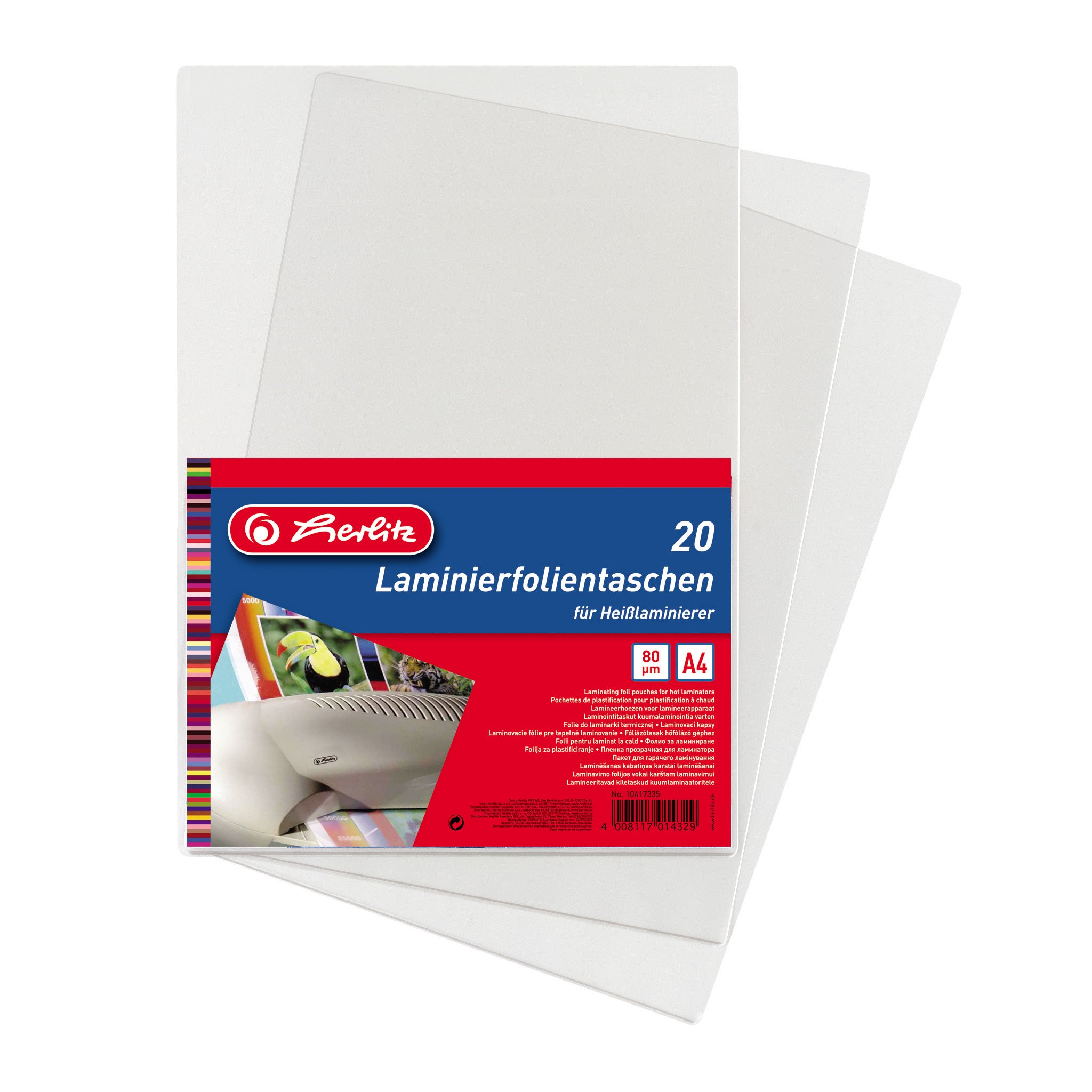 Herlitz A4 Laminating Pouches (20 Pieces)