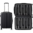 Wine Bottle Suitcase | Holds 10 Standard 750 ML Size Bottles | Universal Airplane Luggage Case, TSA Approved Wheeled Bag For Professionals and Consumers, Gift For Wine Lovers & Connoisseurs (24 IN)