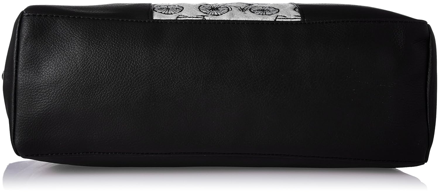 kanvas katha women's tote bag (black) ()