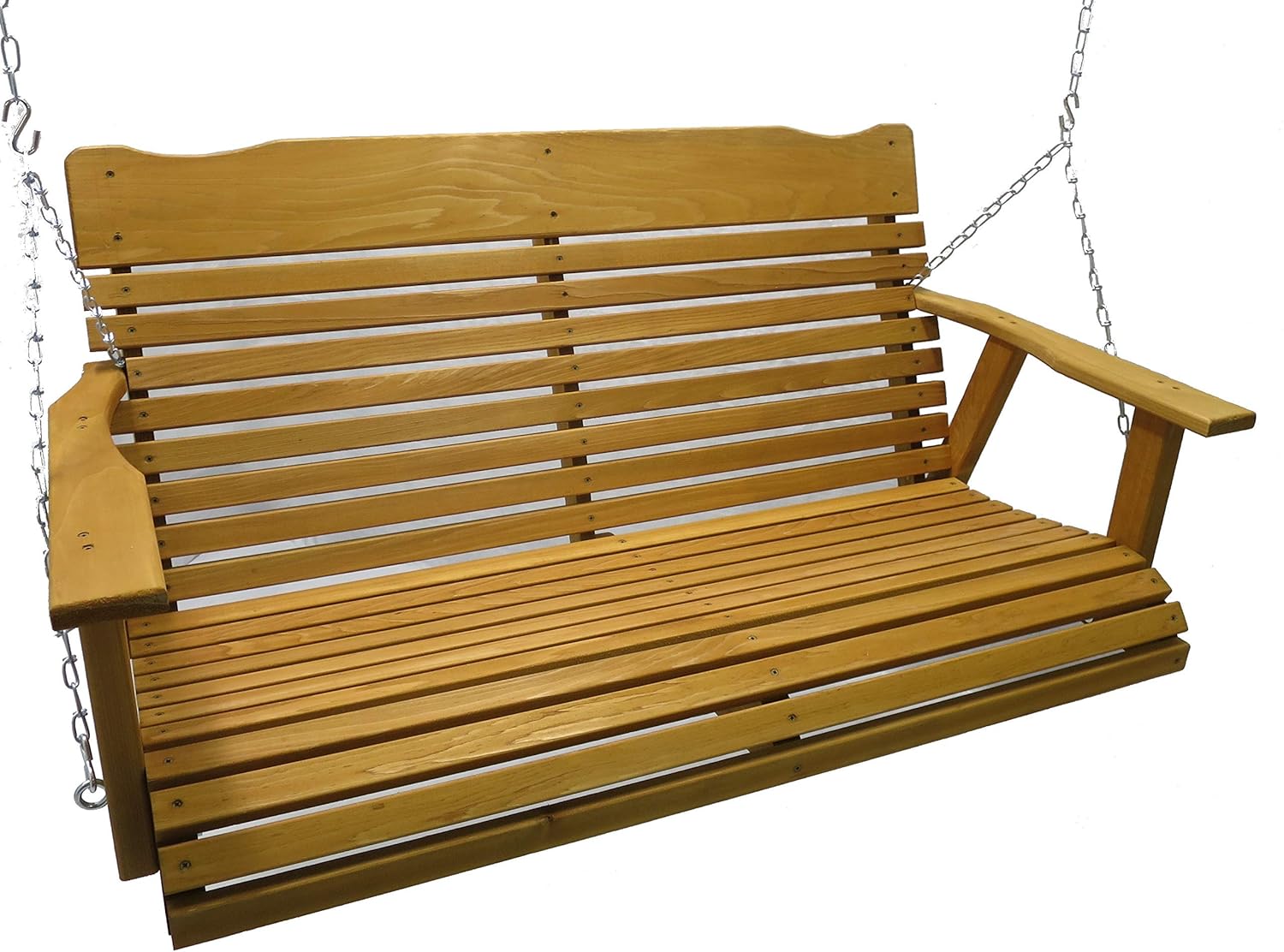 Best Wood Garden Bench Double With Table Glider