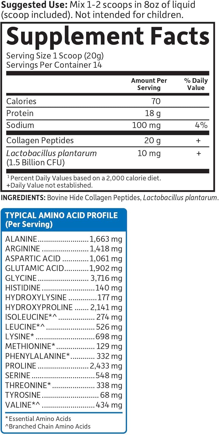 Garden of Life Grass Fed Collagen Peptides Powder - Unflavored, 14 Servings - Collagen Powder For Women Men Hair Skin Nails Joints, Collagen Protein Powder, Collagen Supplements, Hydrolyzed Keto: Health & Personal Care