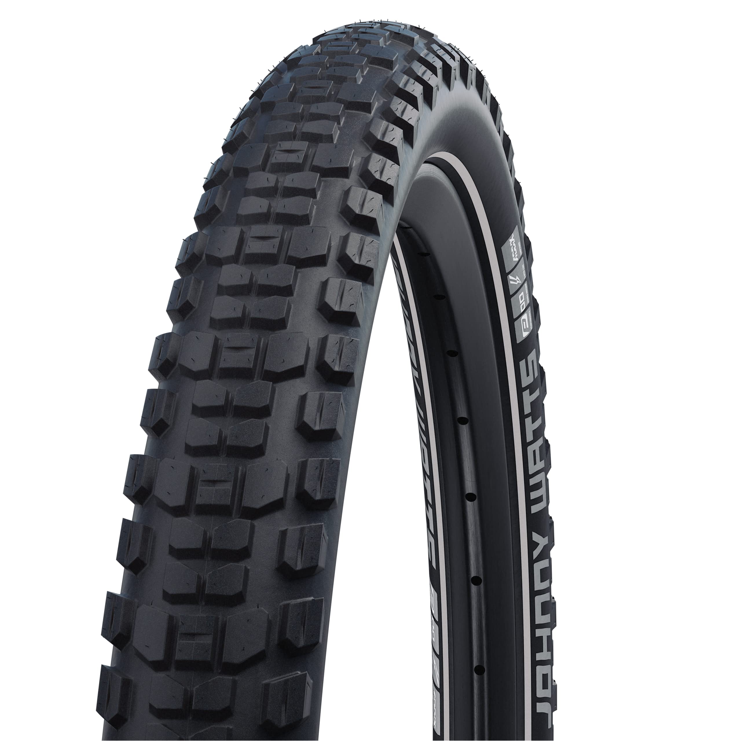 Schwalbe Johnny Watts, Pneumatici per Bicicletta. Unisex Adulto, Nero, Tagli Unica