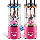 2-in-1 Electric Makeup Brush Cleaner Machine - Clean and Dry Makeup Brushes & Tools & Sponges Automatically - Makeup Brush Dryer & Makeup Brush Washer Combined