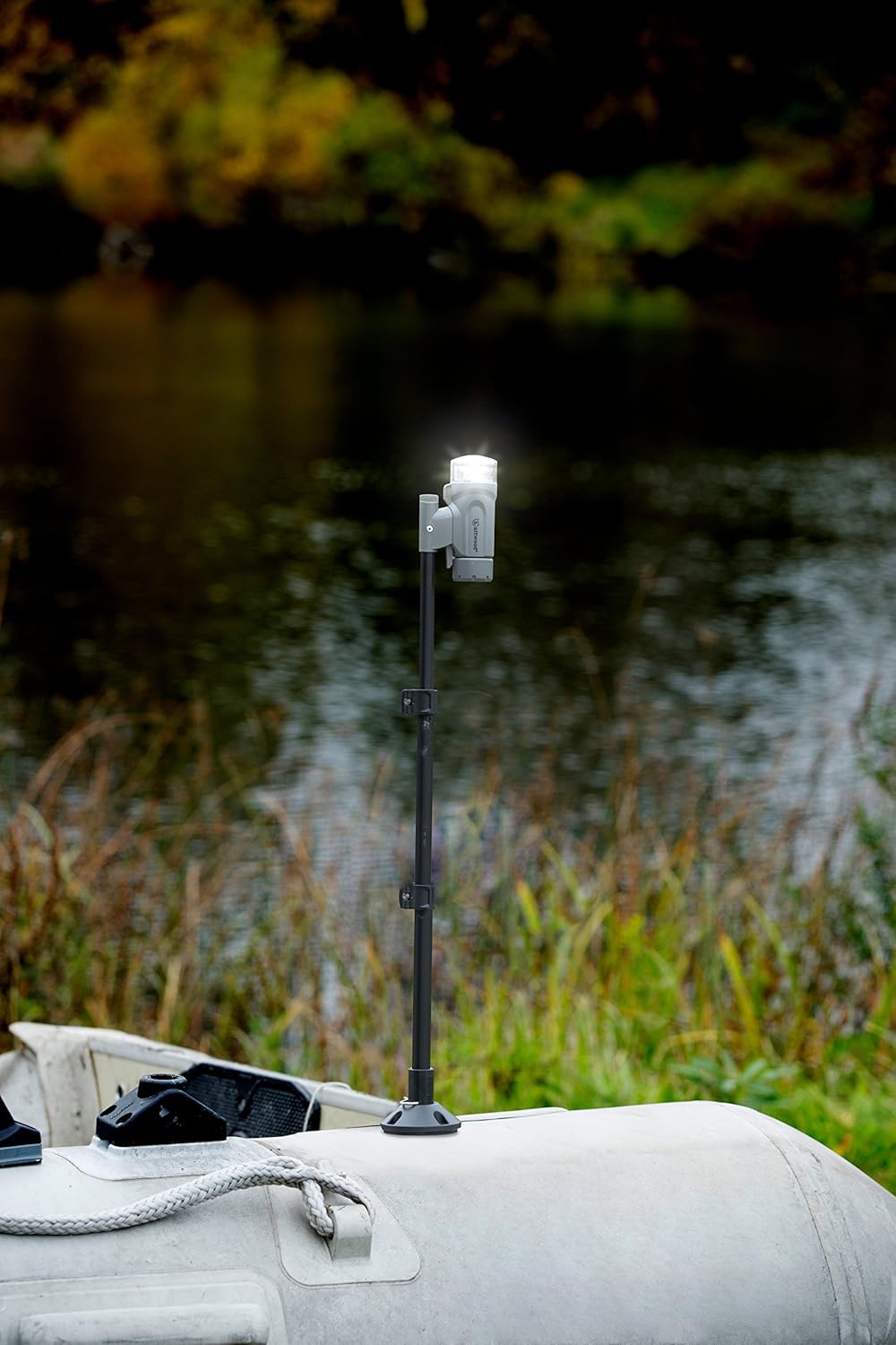 attwood 14192-7 Water-Resistant Deck Mount LED Navigation Light Kit, Marine Gray Finish