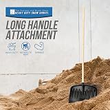 TDBS Snow Shovel Heavy Duty 44cm Plastic Head 120cm Wooden Handle view 5