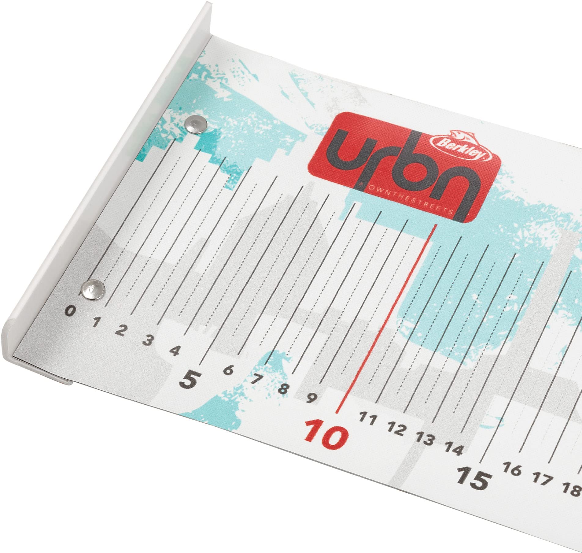 Berkley URBN Measure Mat 100 cm, Weigh Scale, Measuring Mat, Suitable for All Fishing Styles, Unisex, White