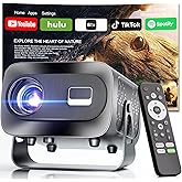 ZENTALITY Projector with WiFi and Bluetooth, Electric Focus & Vertical Keystone, 1080P HD 4K Support, Smart Projector with Built-in Streaming Apps, Portable Projector for Outdoor & Home Movie