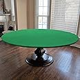 CAIT CHAPMAN HOME COLLECTION Felt Game Table Cover 70" Wide Fabric Fitting 62"-66" Diameter Round, Hexagon or Octagonal Tables (Fitting 62"-66" Table)