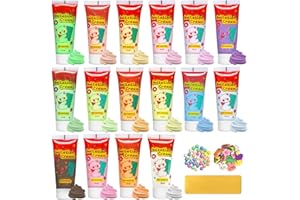 16 Colors Decoden Cream Kit, Fake Whipped Cream Glue Clay, Decoden Phone Case Kit, Suitable for Diy Crafts and Phone Case Acc