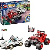 LEGO Sonic The Hedgehog Silver’s Car vs. Knuckles’ Monster Truck Building Toy for Boys & Girls - Racing Playset W/Silver & Kn