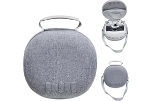 JOYTORN Carrying Case Compatible with Meta Quest 3,Protector Travel Storage Case for Meta VR3 Official Gaming Headset and Touch Controllers,Batteries(Not Fit for Official Elite Strap)-Gray