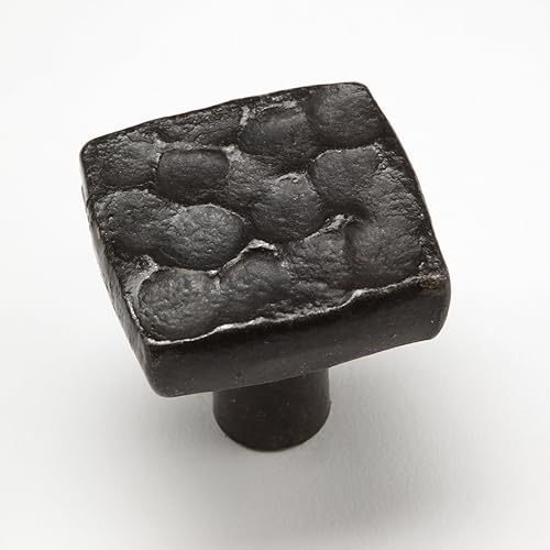 Amazon Com Hammered Texture Square Knob Rustic Cabinet Hardware