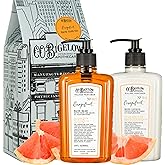 C.O. Bigelow Grapefruit Apothecary Duo Hand Care Gift Set, Hand Wash & Body Lotion, Liquid Soap & Moisturizing Lotion, Set of 2, 10 Fl Oz