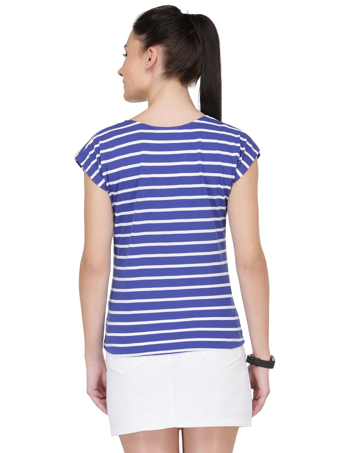 unshackled women's striped t-shirt
