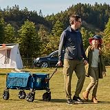 Timber Ridge Collapsible Folding Wagon with Adjustable Handle & Cup Holders view 2