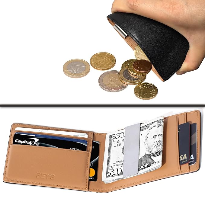Rfid Wallet Men Mens Wallet Rfid Blocking Money Clips With Slim - rfid wallet men mens wallet rfid blocking money clips with slim front pocket and clip genuine leather credit card protector 100 rfid blocking wallet
