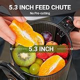 AMZCHEF Automatic Cold Press Juicer 250W 145mm Opening 2L Capacity Black view 2