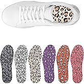 LMHCISO 6 Pair Pack Anti Odor Shoe Insoles Inserts for Shoes Women Comfort Women's No Show Socks Washable Barefoot Shoe Insert Thin Insoles for Women