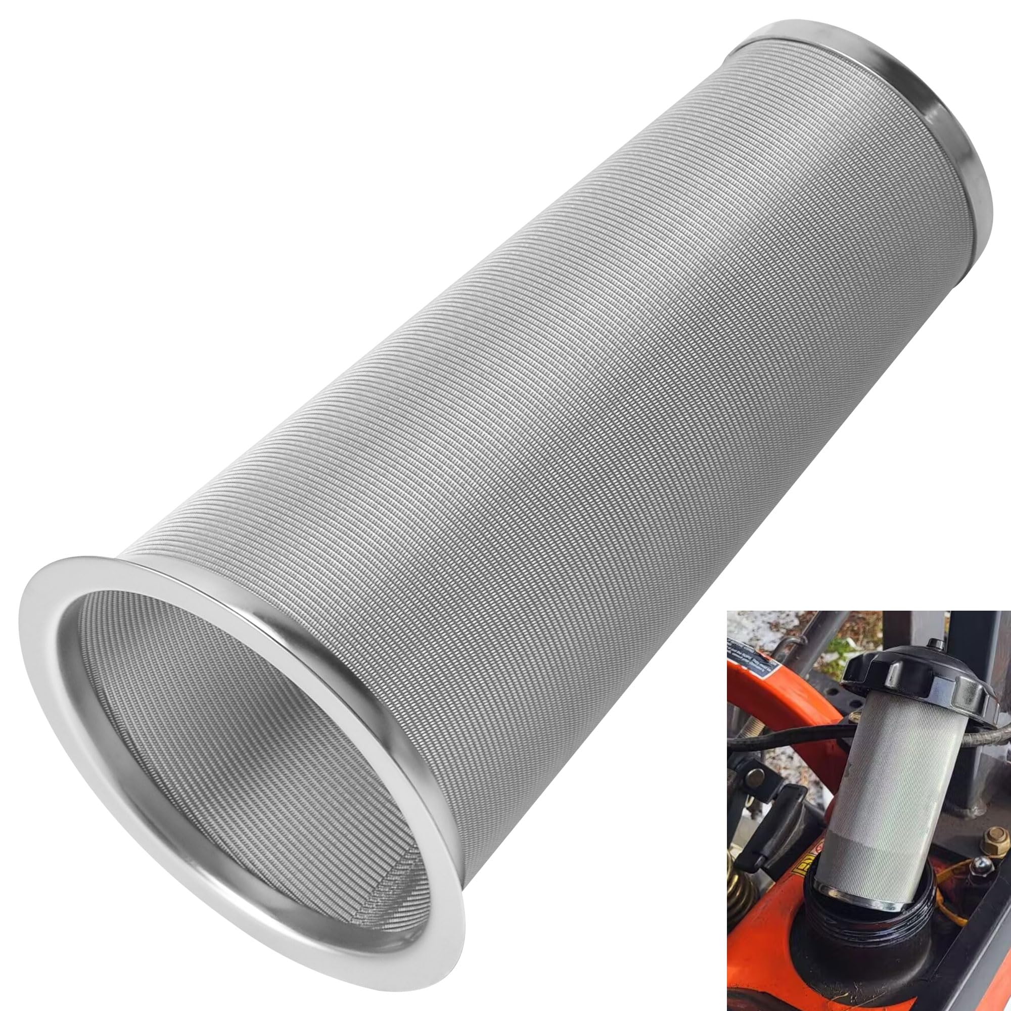 Photo 1 of 304 Stainless Steel Cone Shaped Fuel Tank Filter Strainer Compatible with Kubota BX1880, 2360, 24, 25D, 2380, 23s, 2680